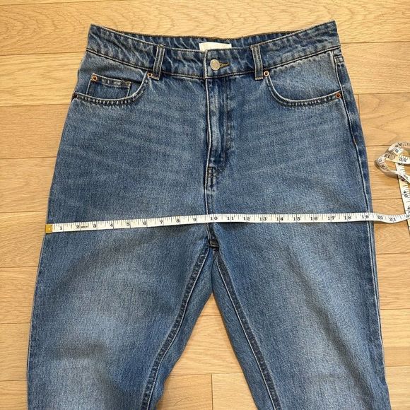 H&M MOM JEANS - 100% cotton - LEVIS LOOK/FEEL. AMAZING QUALITY - Picture 10 of 10